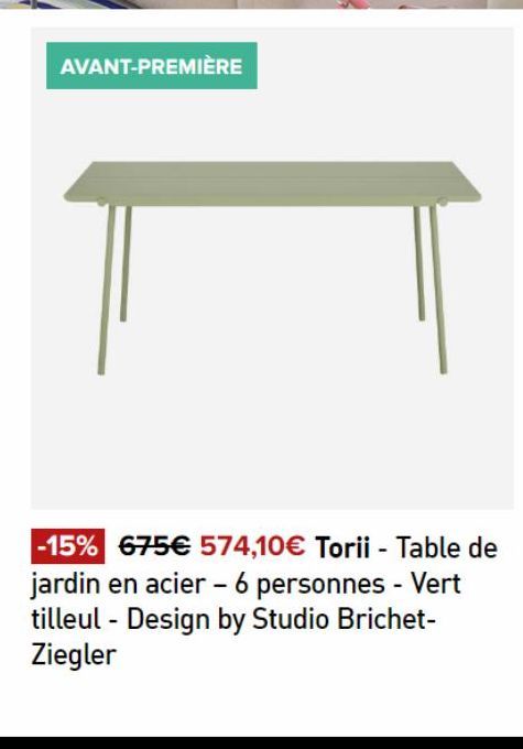 table de jardin 