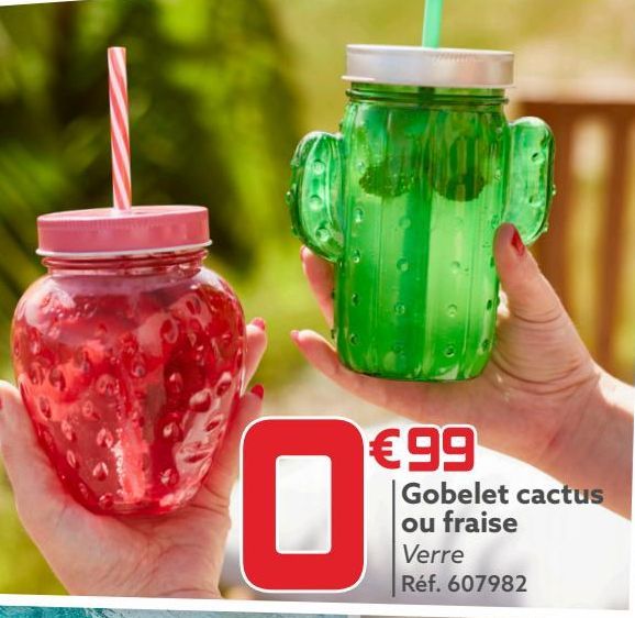 Gobelet cactus ou fraise
