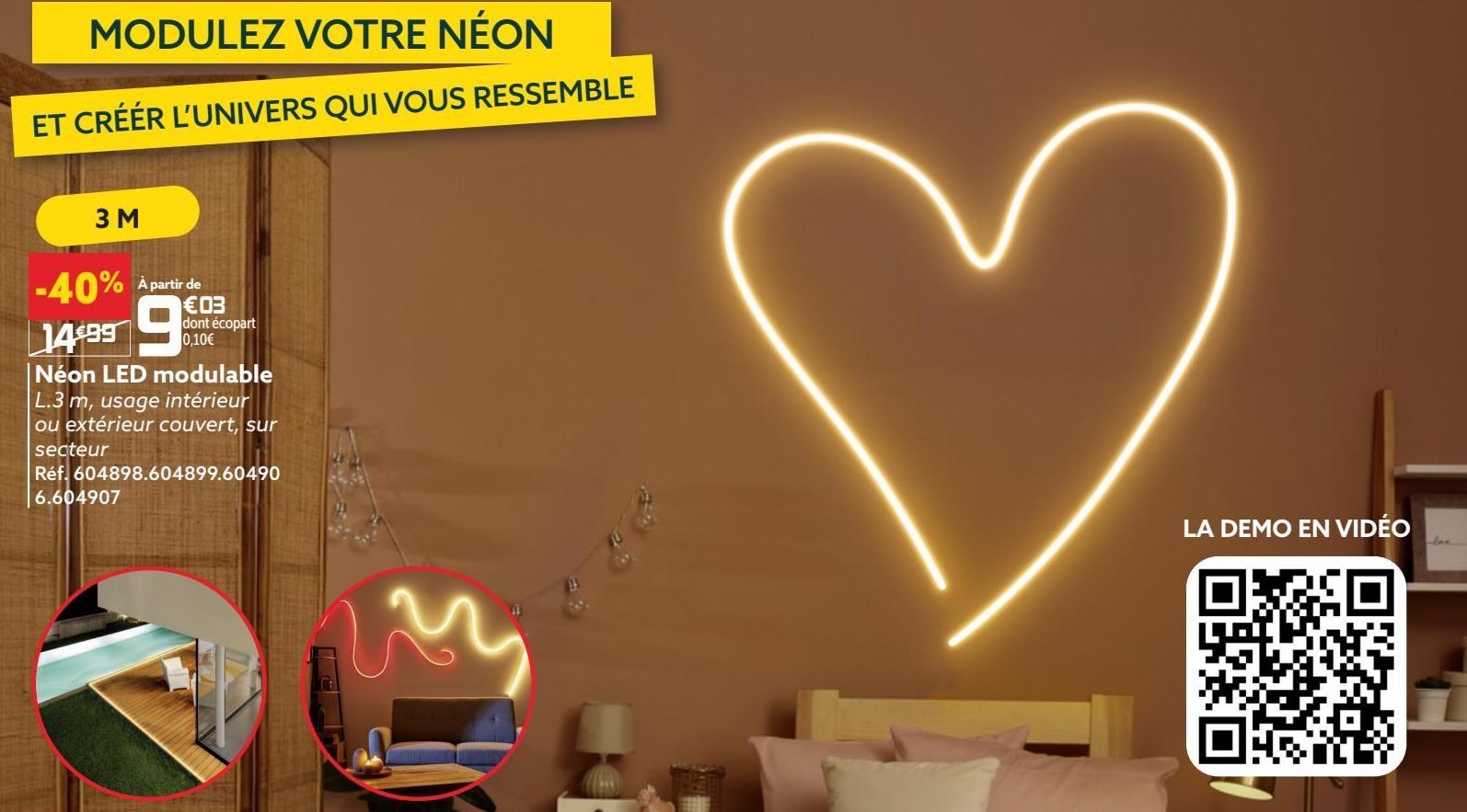 Néon LED modulable