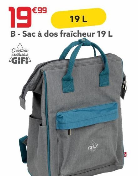 Sac à dos fraîcheur 19L