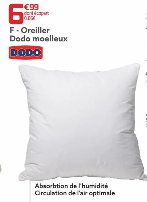 oreiller dodo moelleux