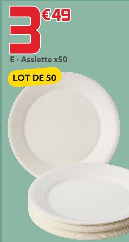 Assiettes x50