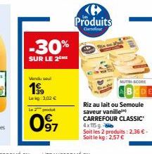 riz au lait Carrefour