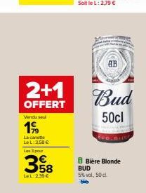 bière blonde Budweiser