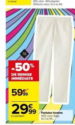 pantalon homme 