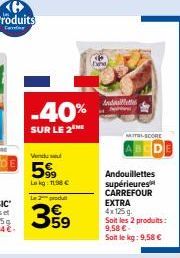 andouillettes Carrefour