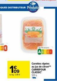 carottes râpées Carrefour