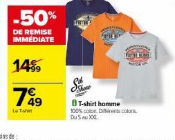 -50%  DE REMISE IMMÉDIATE  14%9  7849  Le T-shirt  MMSTIVAN FORTH KOAS MOTOR O  8 T-shirt homme  100% coton. Différents colors. Du Sau XXXL 