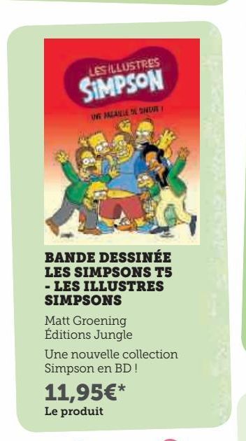 Bande dessinée les simpsons T5 - les illustres simpsons