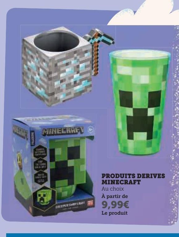 Produits derives Minecraft