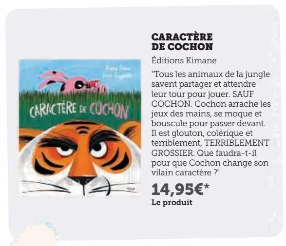 caractère de cochon