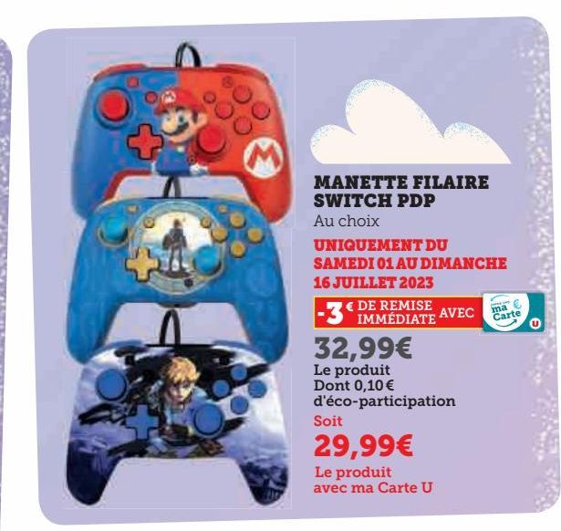 Manette filaire switch PDP