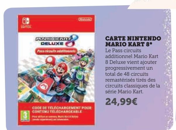 Carte Nintendo Mario Kart 8