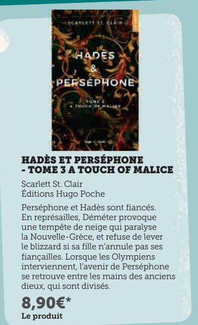 Hadès et perséphone - Tome 3 a touch of mailce