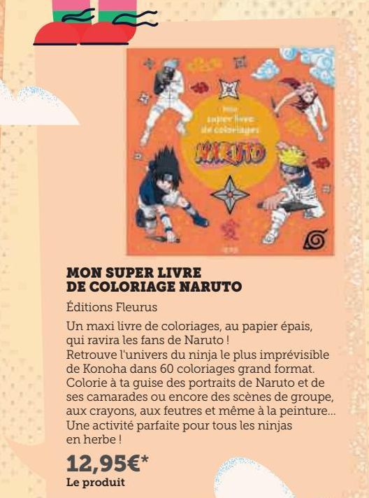 Mon super livre de coloriage Naruto