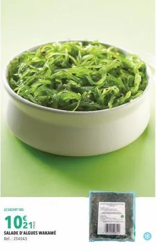 le sachet 1kg  10211  salade d'algues wakamé  ref.: 254543 