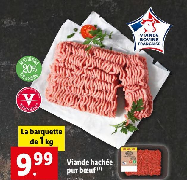 viande hachée pur boeuf