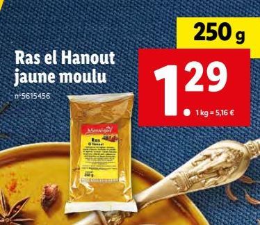 Ras el Hanout jaune moulu