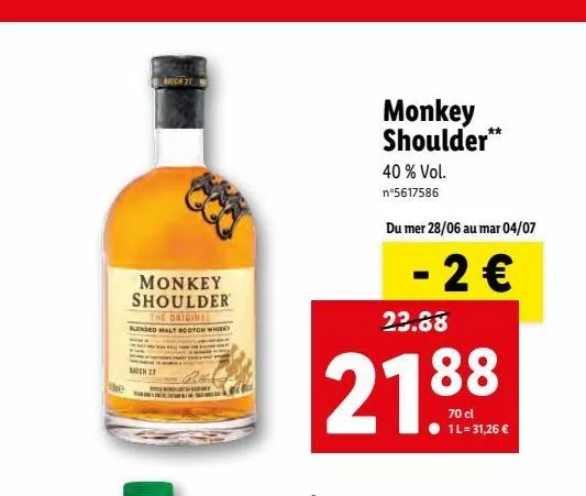 monkey shoulder