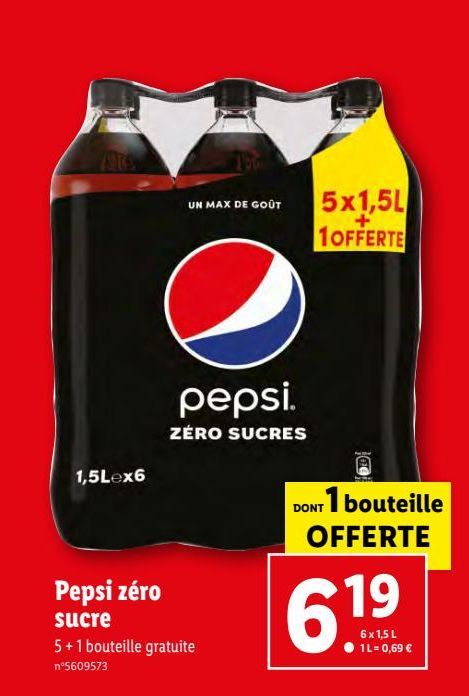 Pepsi zéro sucre