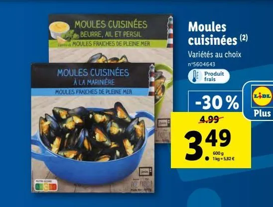 moules cuisinées