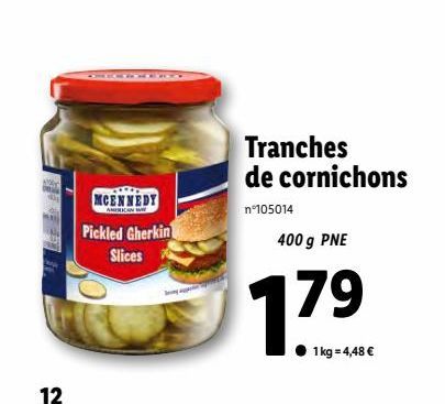 Tranches de cornichons