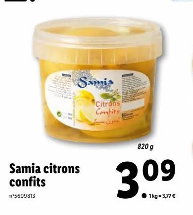 samia citrons confits