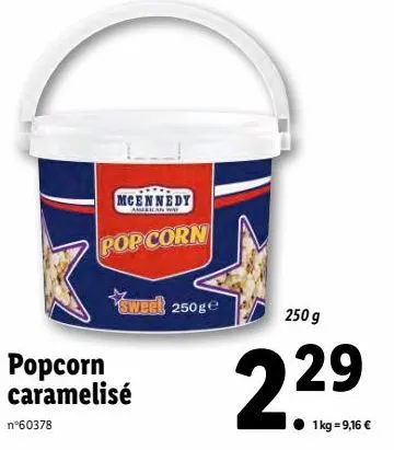pop-corn caramelisé