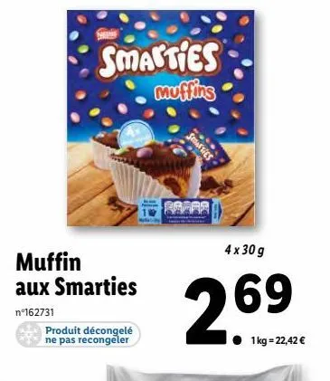 muffins aux smarties