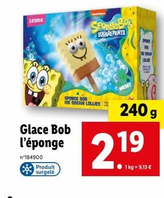 glace bob l`eponge