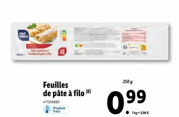 feuilles de pâté à filo