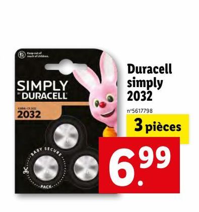 Duracell simply 2032
