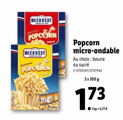 pop-corn micro-ondable