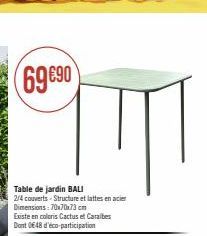 table de jardin 