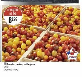 le plateau de 1kg  罾  6€99  tomates cerises mélangées  cat 1  le plateau de 1kg  tomates fran 