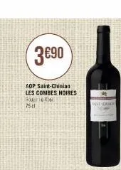 3€90  aop saint-chinian les combes noires  rough  75 cl  antichride 