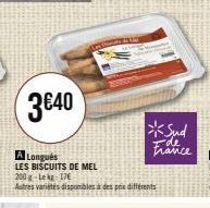 3€40  A Longues  LES BISCUITS DE MEL 200 g-Lekg 17  Autres variétés disponibles à des prix différents 