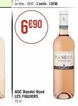 aoc bandol rosé les figuiers  75 dl  bandol is 