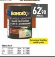BONDEX  PURATEUR TEMAS NAUTE PROTECTION  TECK MAT  6290  THEMEL 