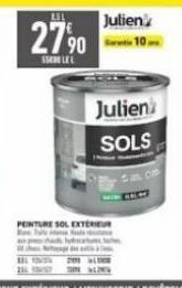 131  279⁹⁰0  SSLEL  IN  201 all  PEINTURE SOL EXTERIEUR  Julien'  Julien SOLS 