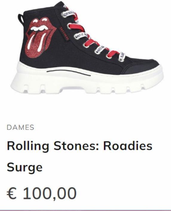 DAMES  RSES  GINT IT  SES GA  Rolling Stones: Roadies  Surge  € 100,00  