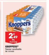 Knoppers  249  200g 12,45  KNOPPERS Saveur cacahuète. Rr. 5010469 