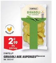 PUPS  2⁹9  250  C  D'ANTELLI  GIRASOLI AUX ASPERGES***** Ret 5003147  CARTELL  GIRASOLI 