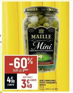 cornichons Maille