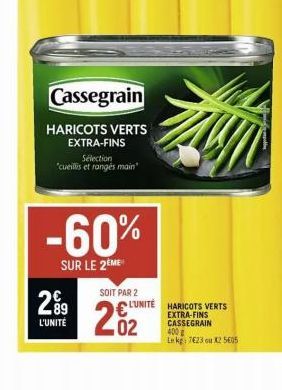 haricots verts Cassegrain