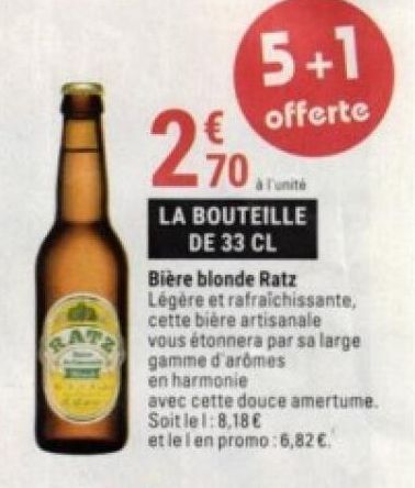 bière blonde Ratz