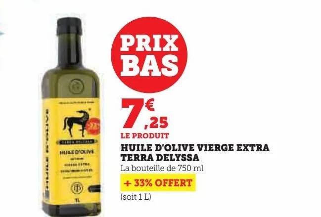 huile d'olive vierge extra  terra delyssa