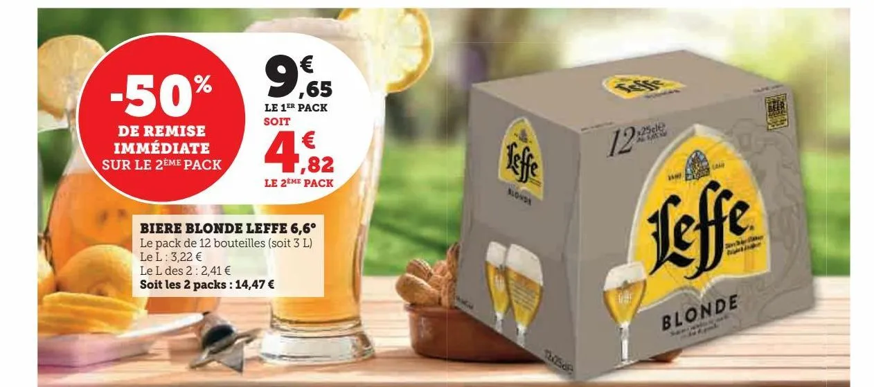 biere blonde leffe 6,6°