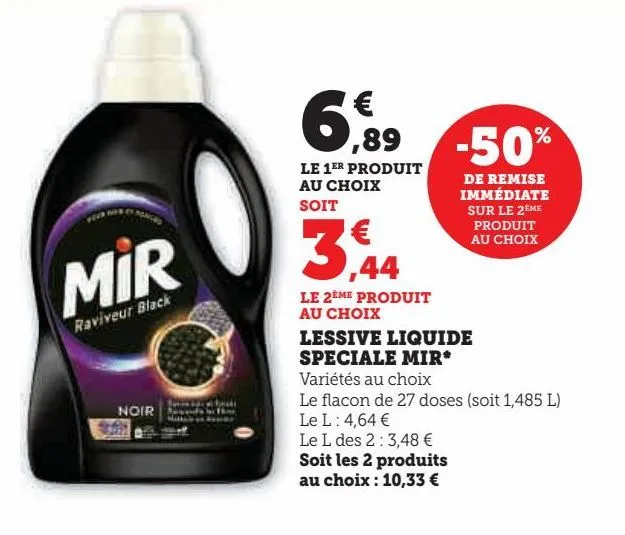 lessive liquide  speciale mir