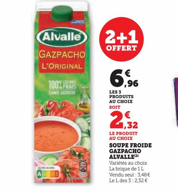 SOUPE FROIDE  GAZPACHO  ALVALLE